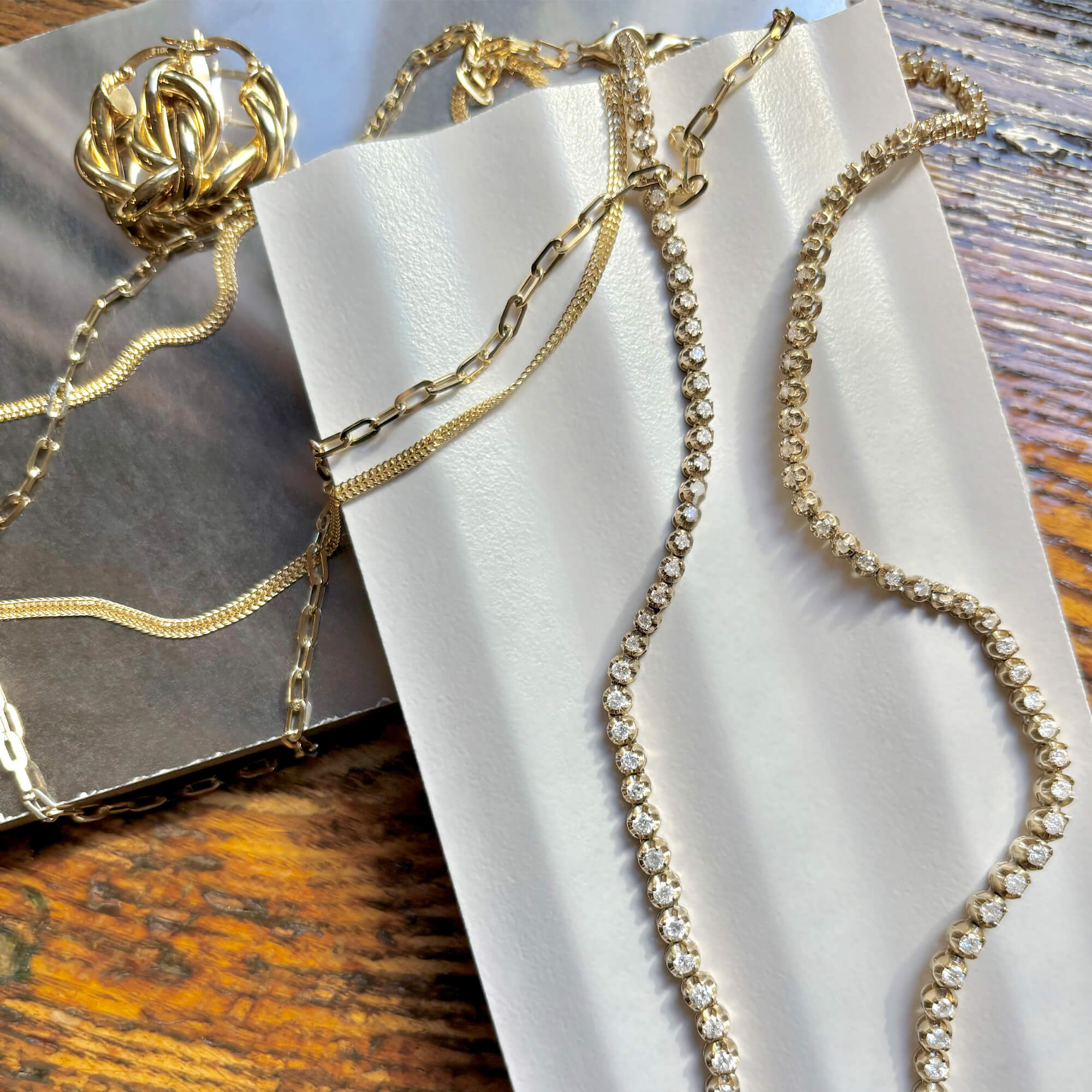 Flat Arrow Chain Necklace - 7