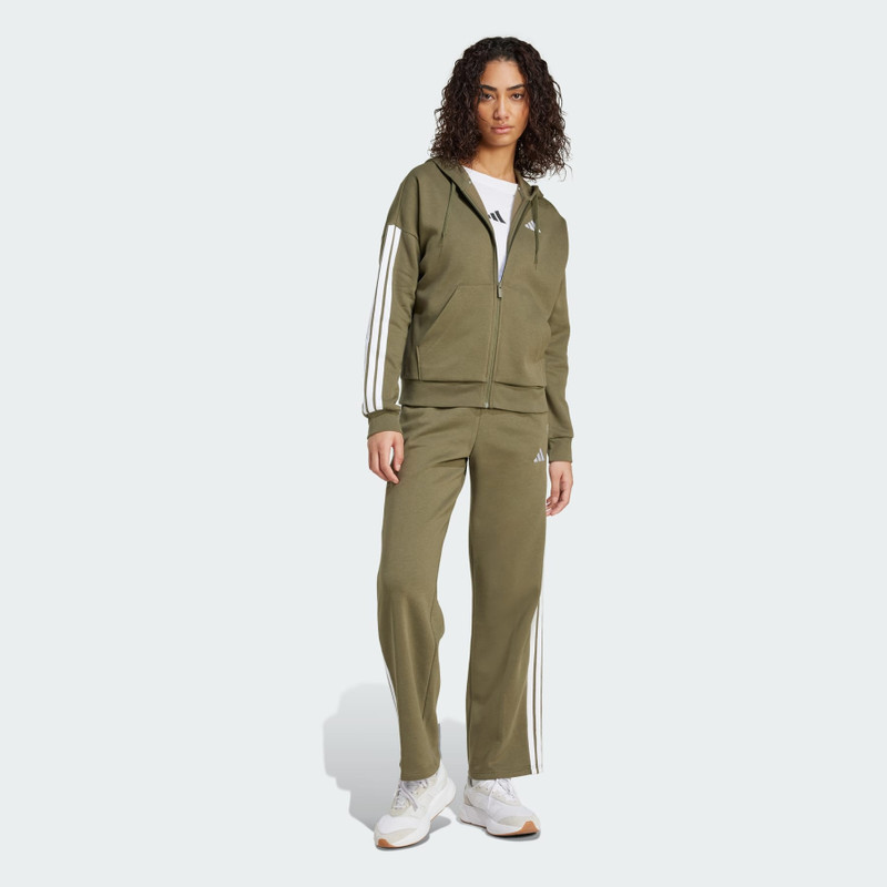 Essentials 3-Stripes Full-Zip Fleece Hoodie 4