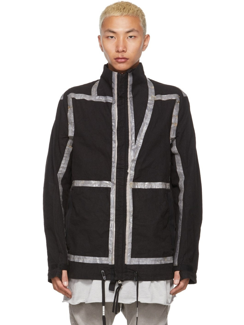 backsible 금속 손질 zipped 재킷 1