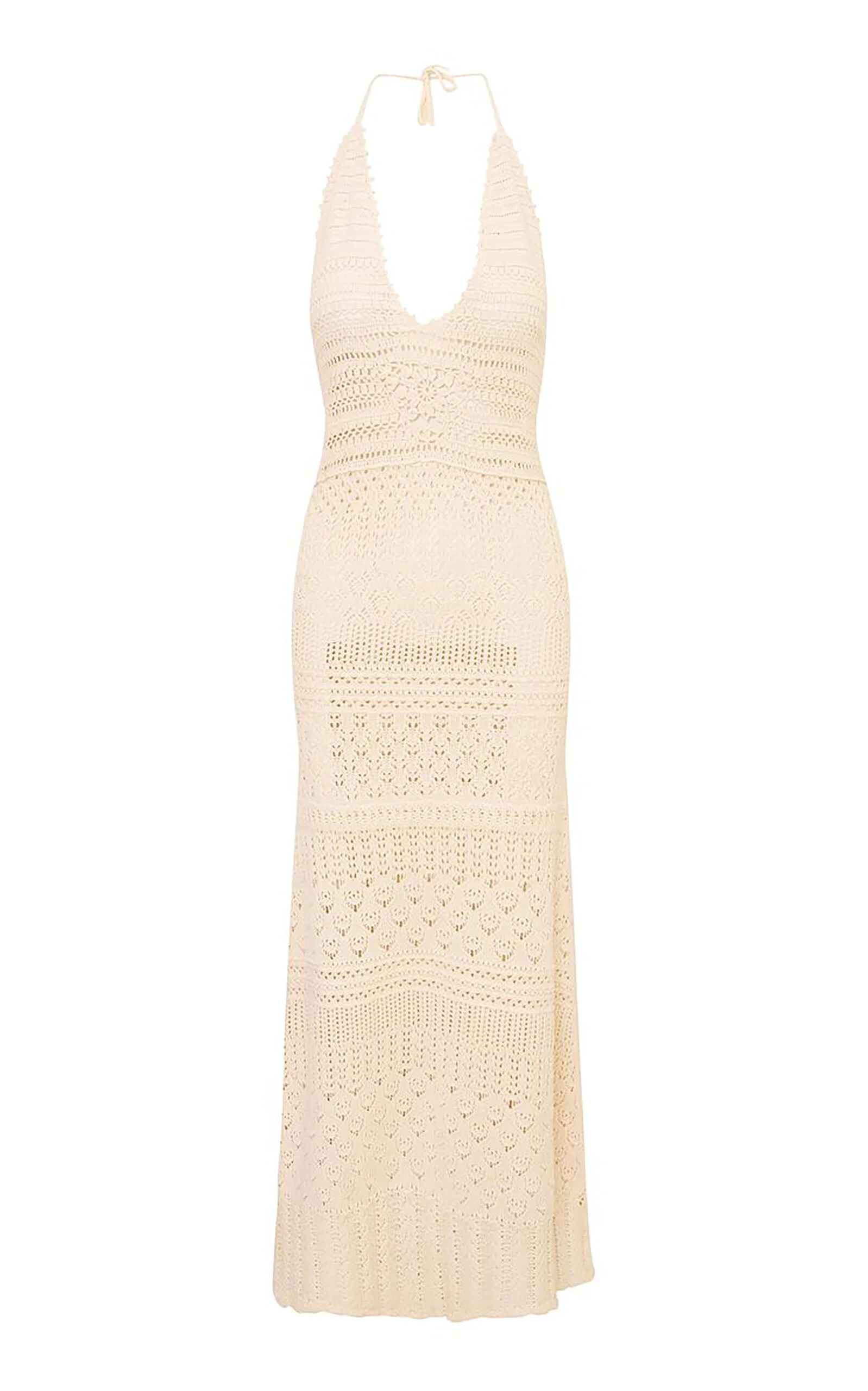 Massie Cotton Crochet Dress white - 1