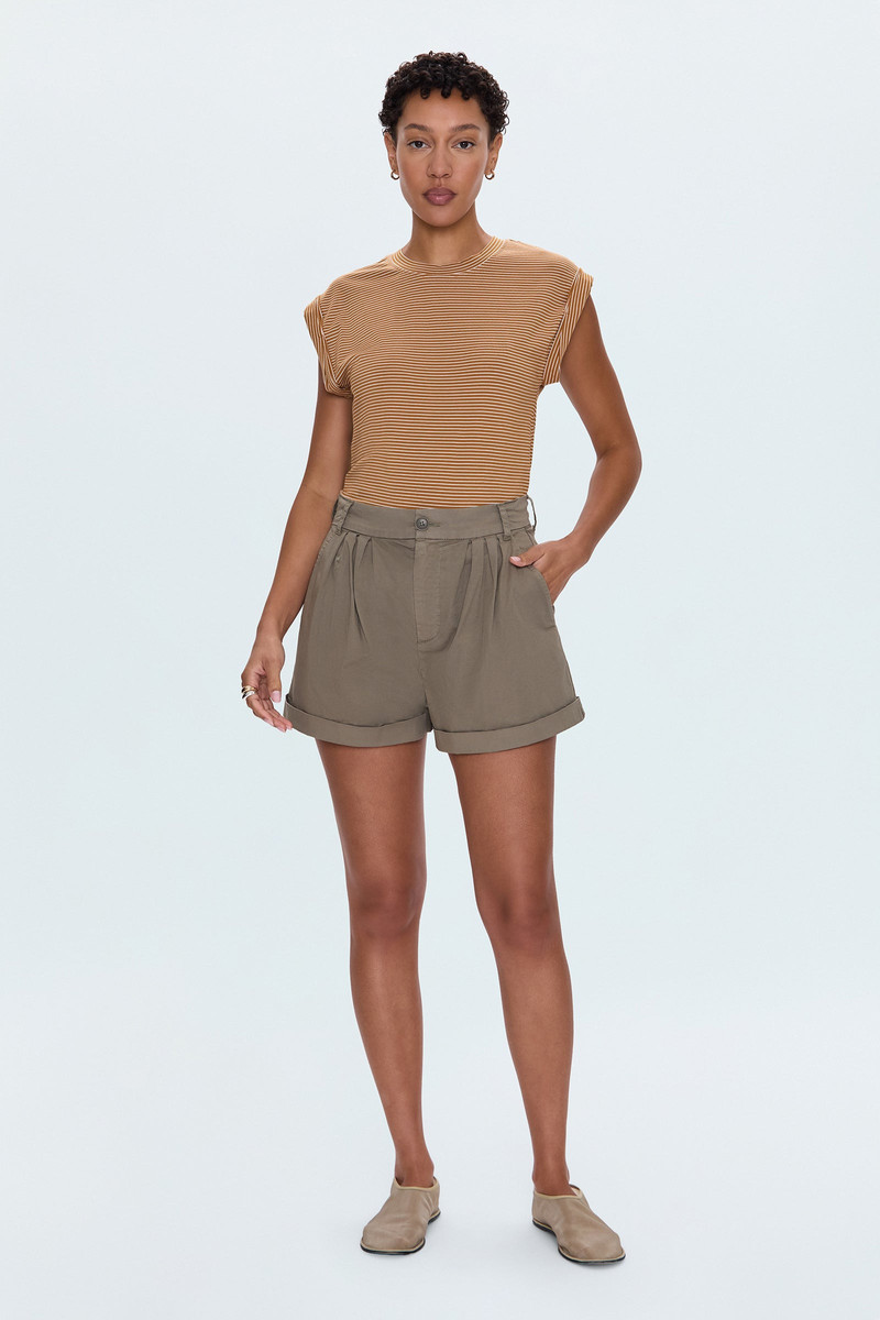 OLIVIA TWISTED SLEEVE MARINA - DARK RUM STRIPE 6
