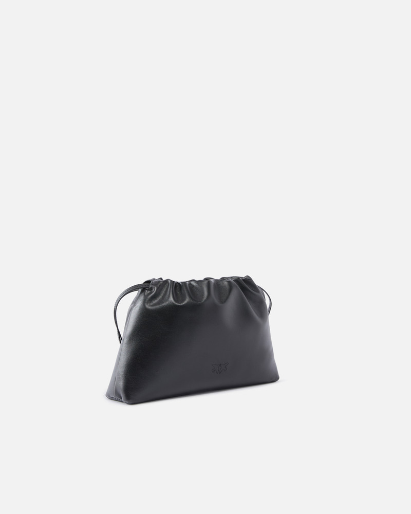 PINKO SMALL LATHER SHOULDER BAG WITH DRAWSTRING outlook