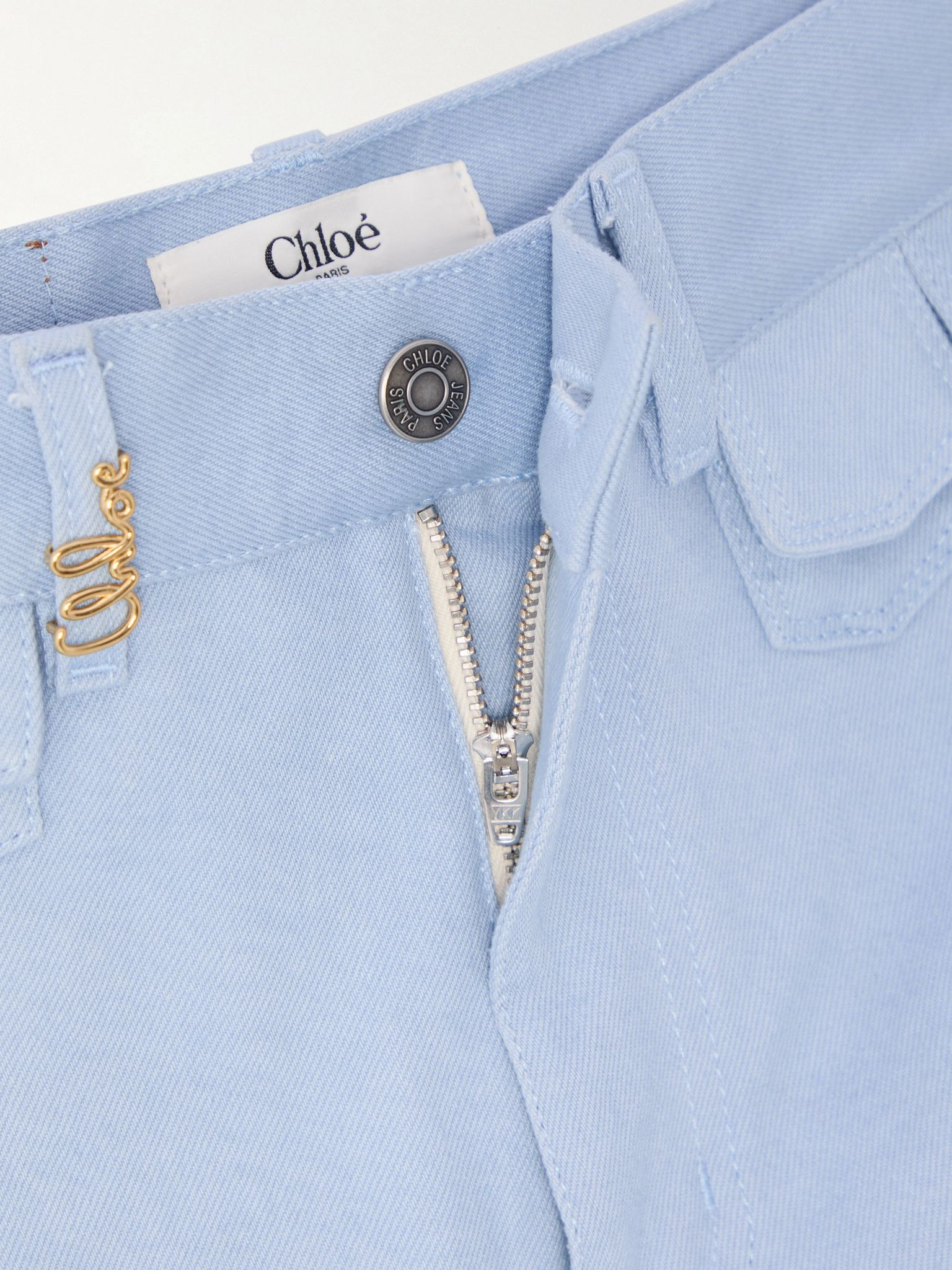 High-rise straight-leg jeans Blue - 6