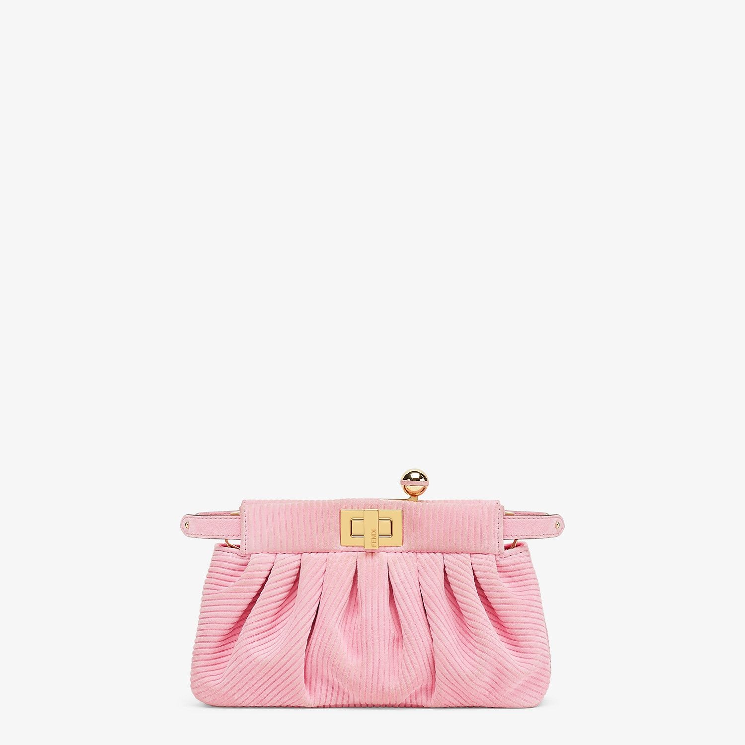 Small pink chamois bag - 1