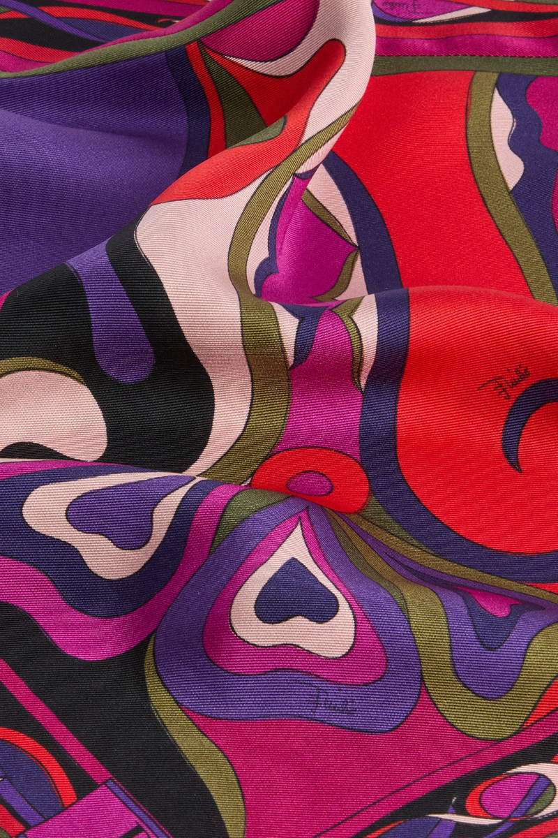 ORCHIDEE PRINT SILK TWILL SCARF 3