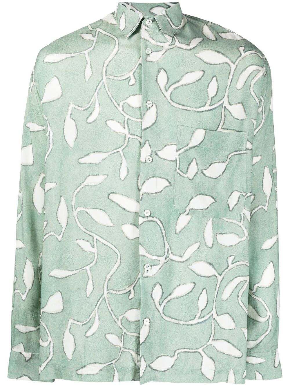 Baou leaf-print shirt - 1