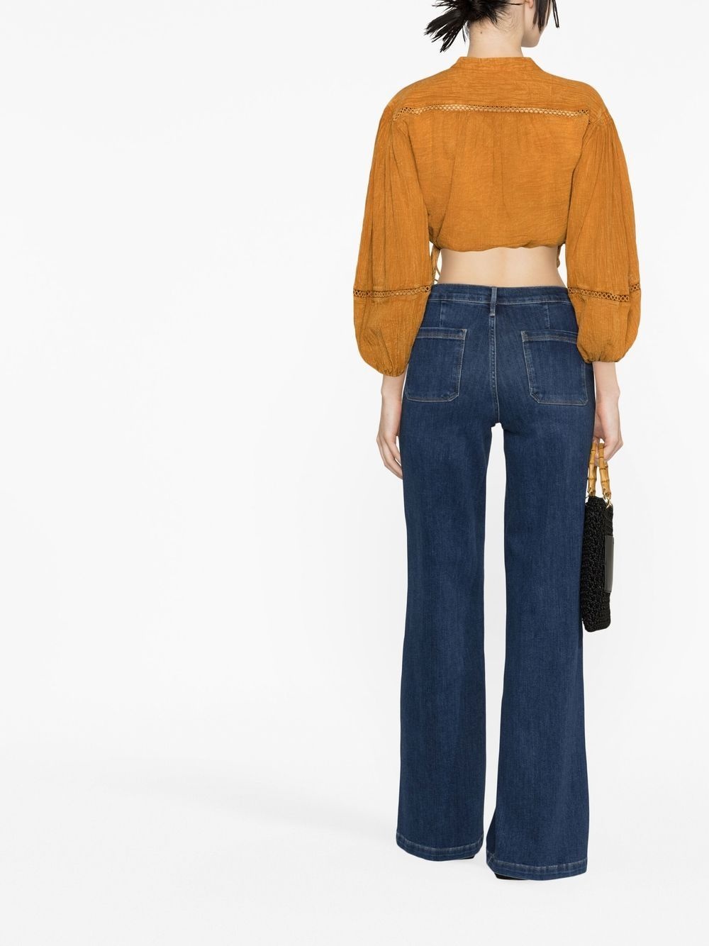 mid-rise bootcut jeans - 3