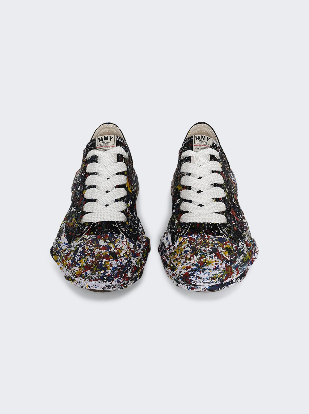 "peterson 23" Og Sole Sputtering Low-top Sneaker Paint Splattered Black - 5