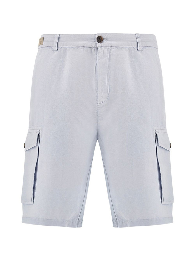 garment-dyed cargo-pockets bermuda shorts 1