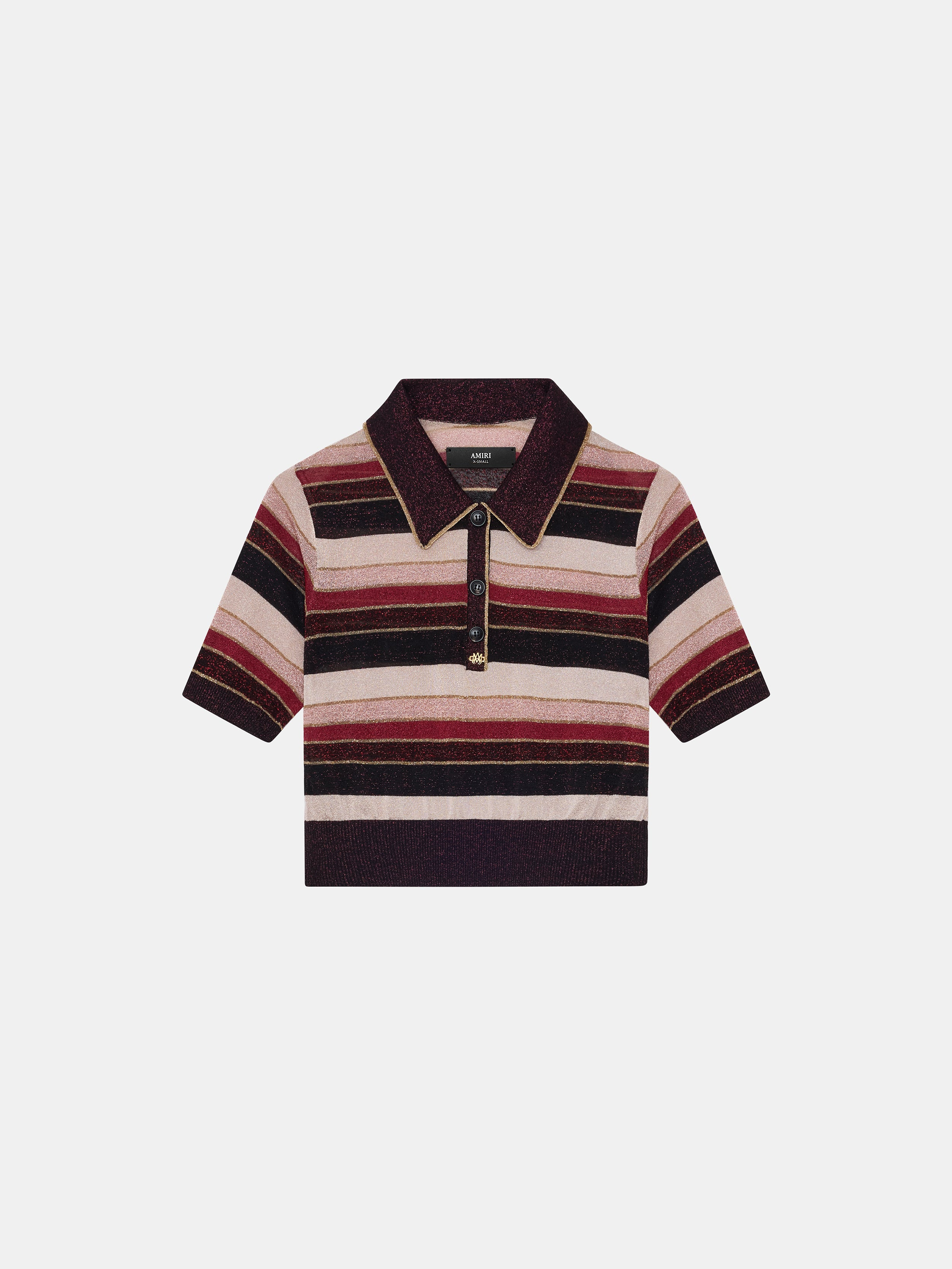 WOMEN'S MA STRIPED POLO - 1