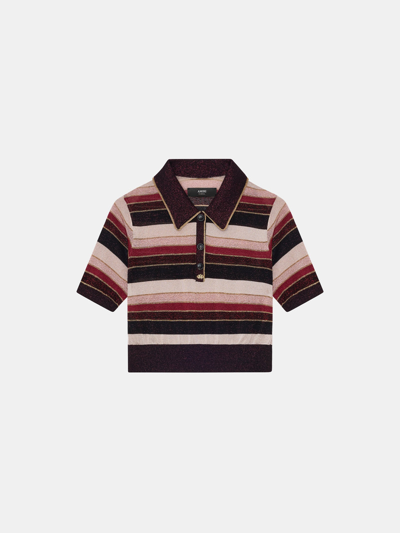 WOMEN'S MA STRIPED POLO 1