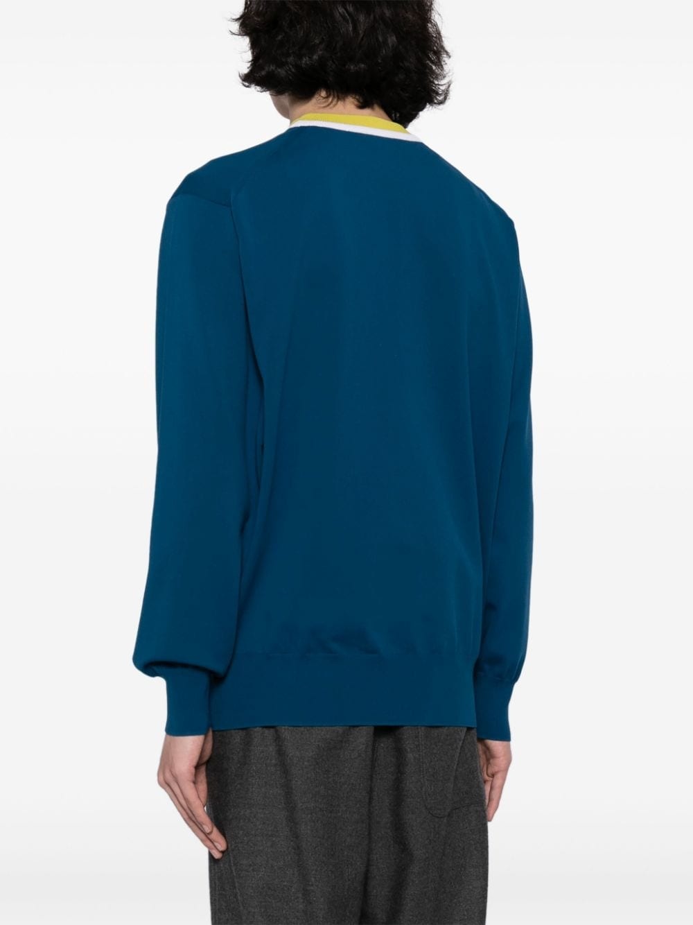 intarsia-knit logo jumper - 4