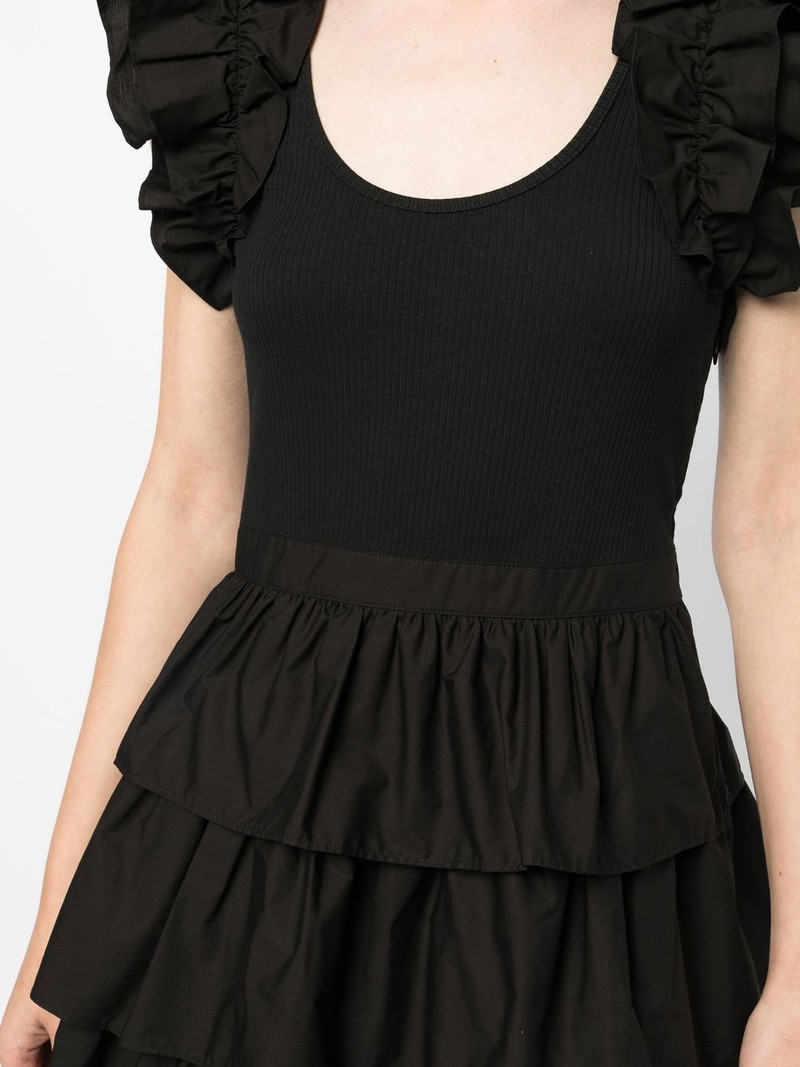 ruffle-trim T-shirt dress 5