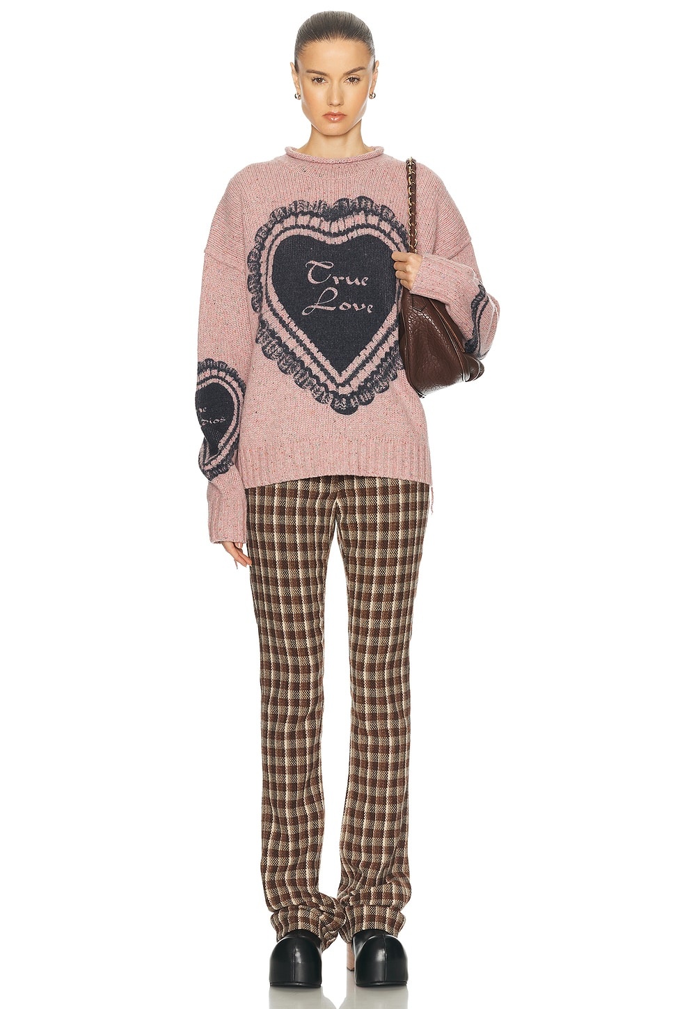 Pluffy Check Boucl Trouser - 5