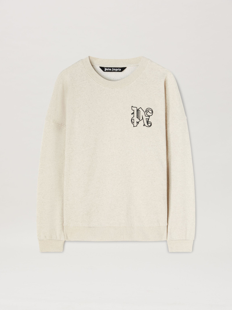 Monogram Linen Crewneck - 1
