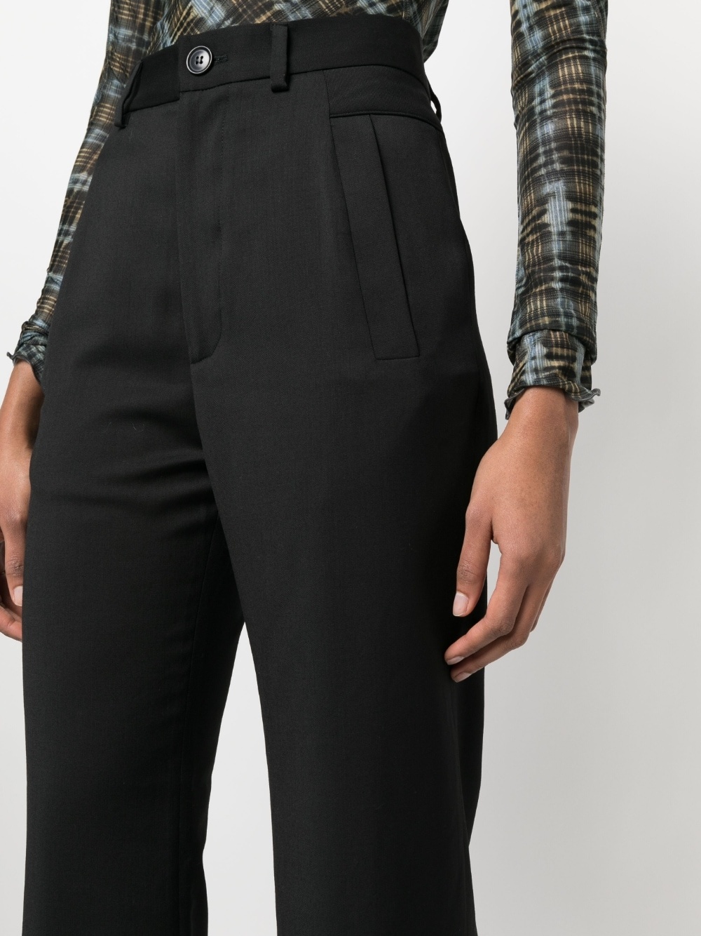 flared tailored trousers - 5