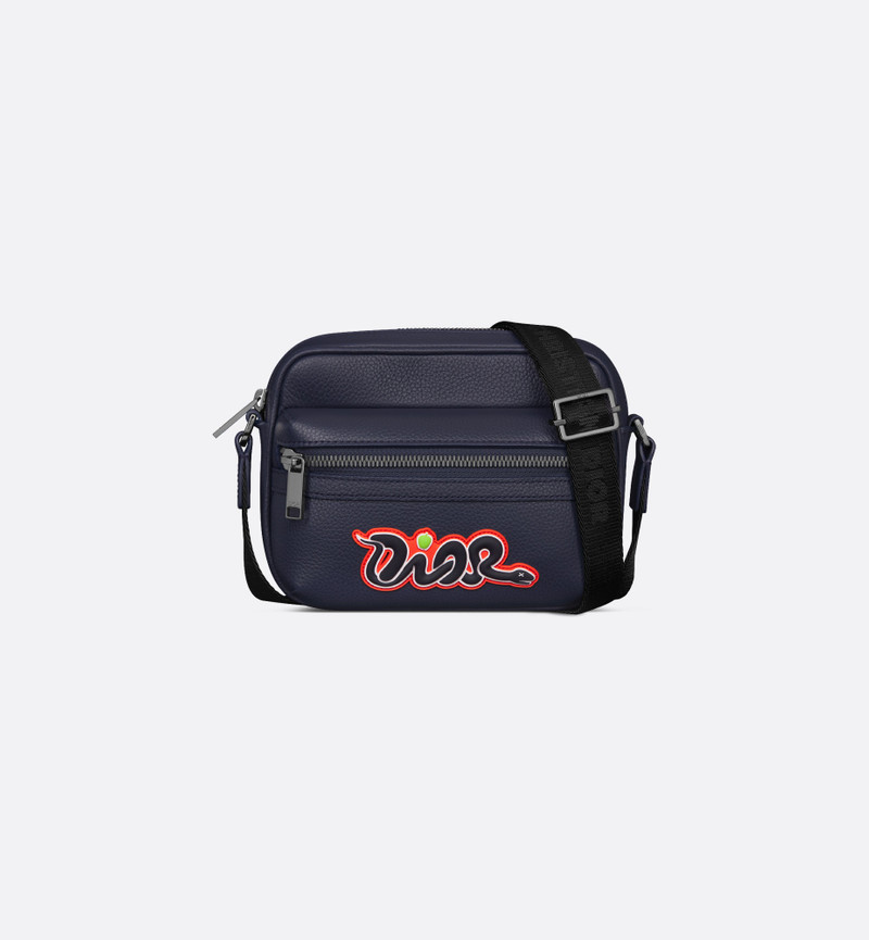 DIOR AND KAWS Mini Rider 2.0 Zipped Messenger Bag 1