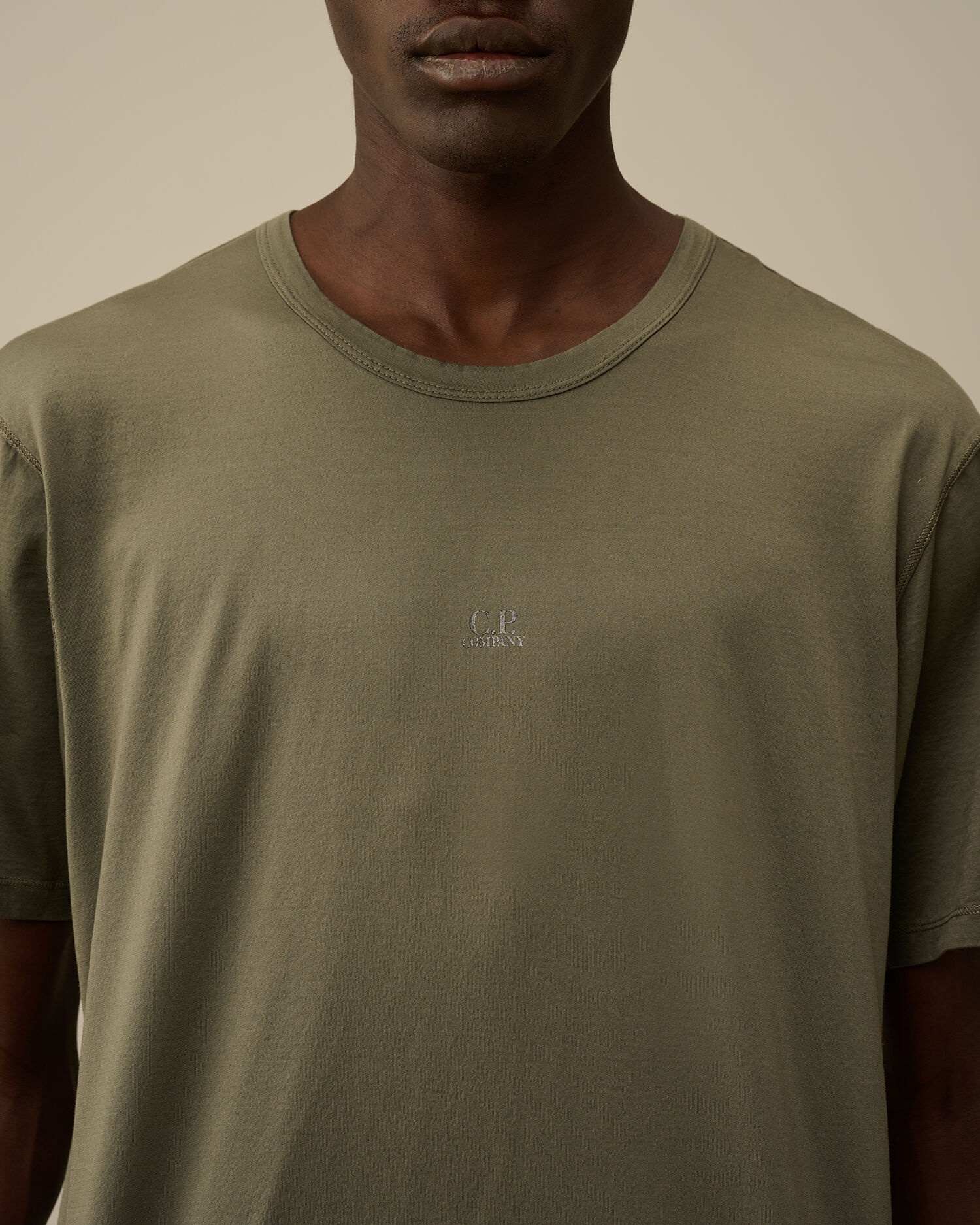 C.P. Company Mercerized 70/2 Jersey Gasato Printed Logo T