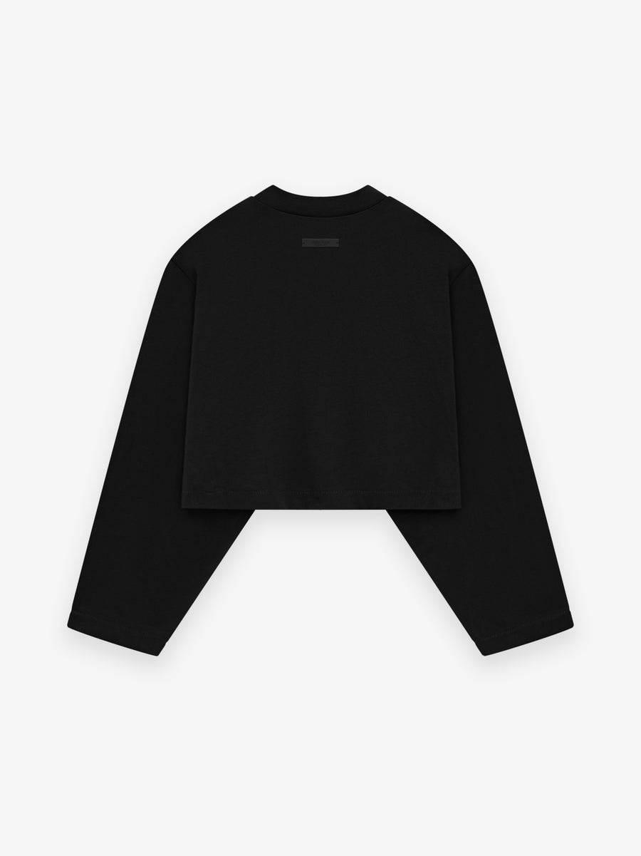 Women's Tri-Blend Cropped Longsleeve Shirt - 2