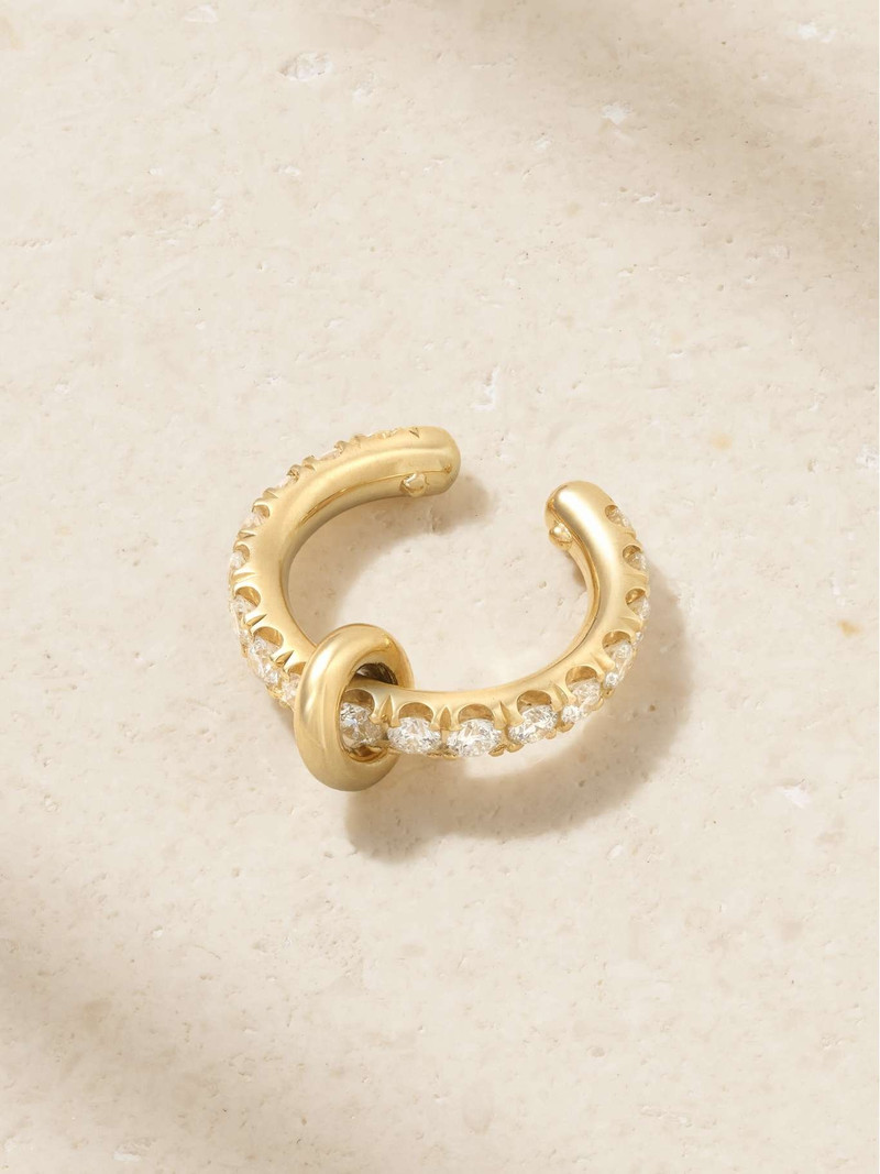 18-karat gold diamond ear cuff Gold - 1
