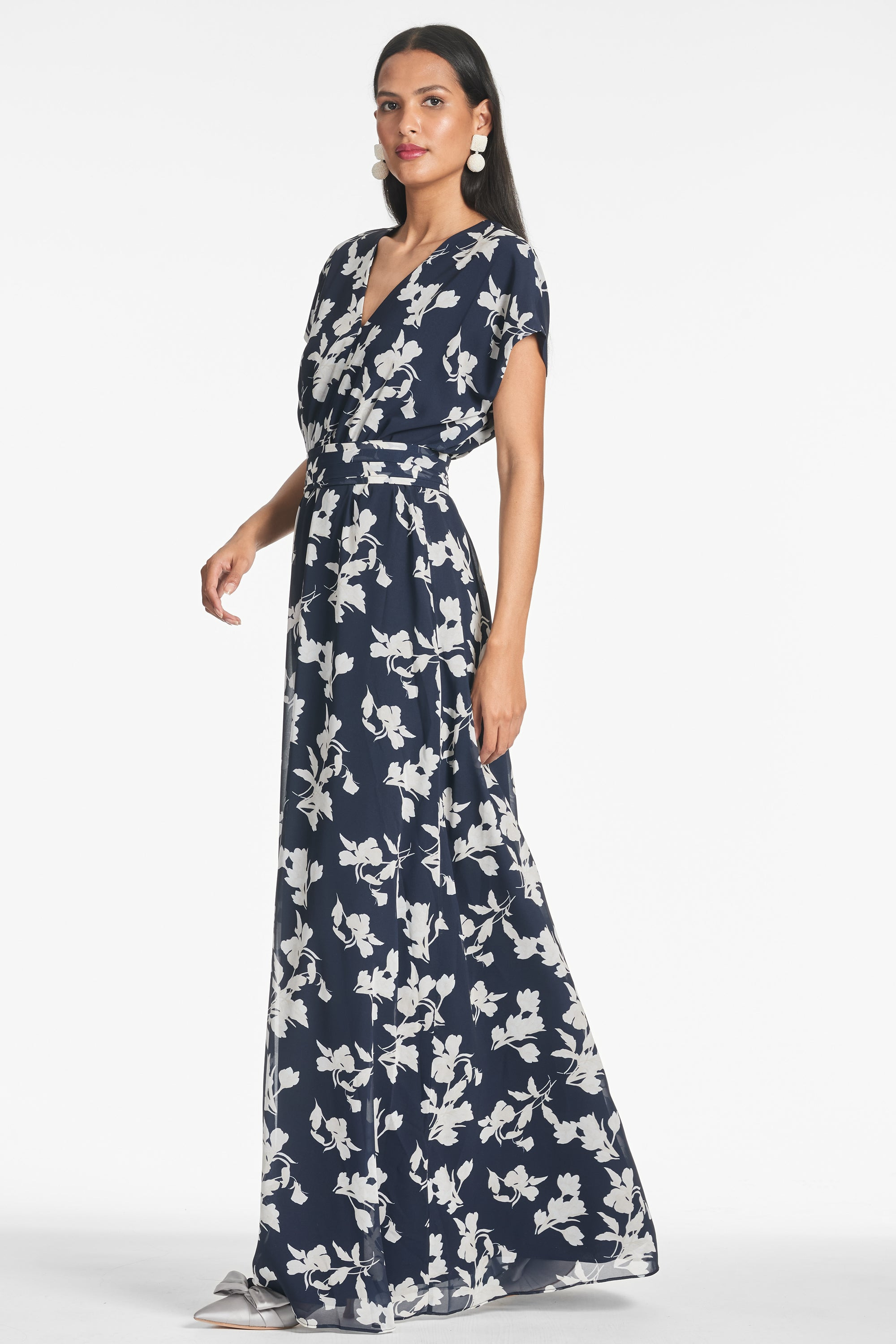 Leah Gown - Navy Venetia Petal - 3