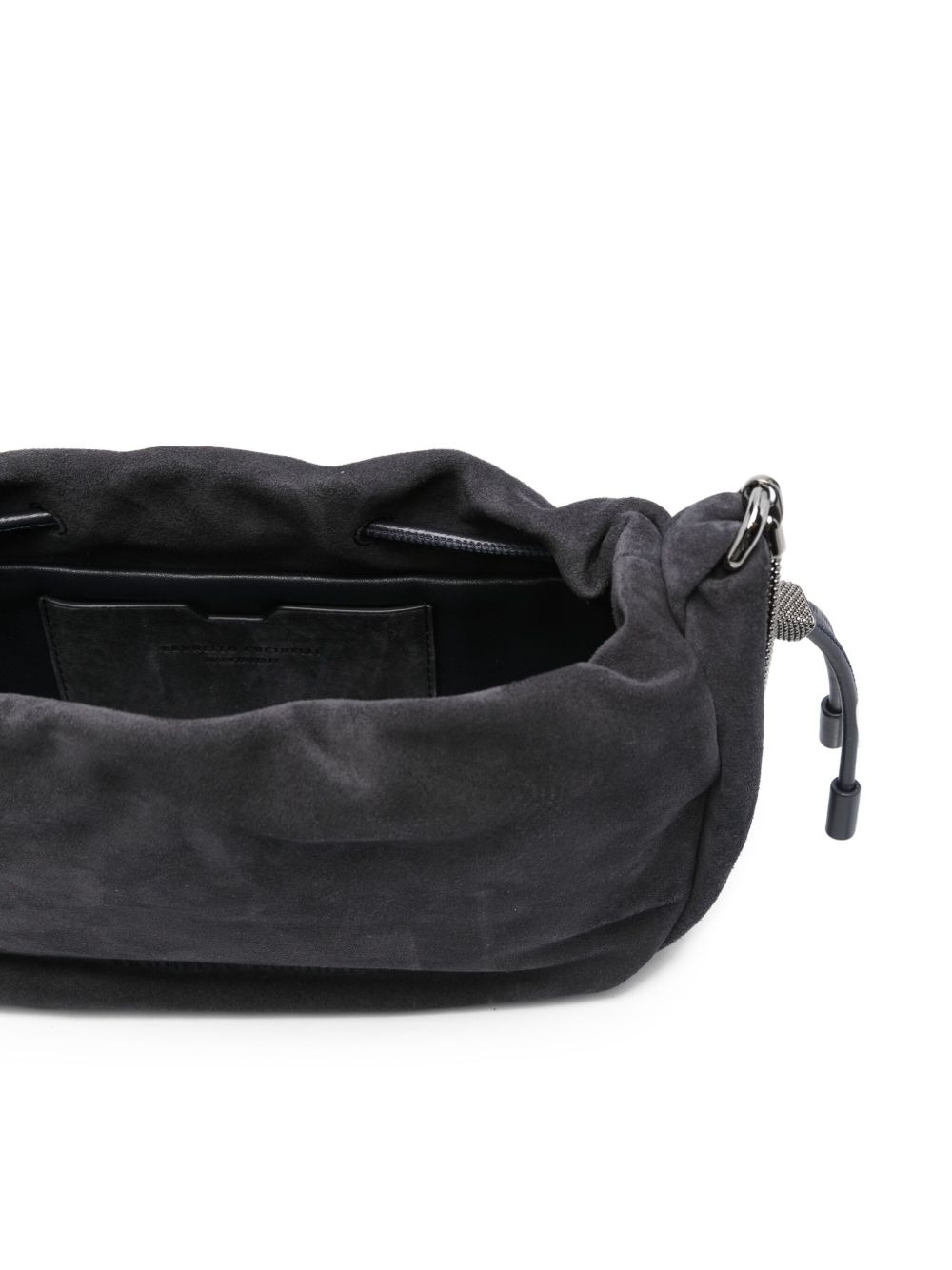 drawstring chain-strap cross body bag - 5