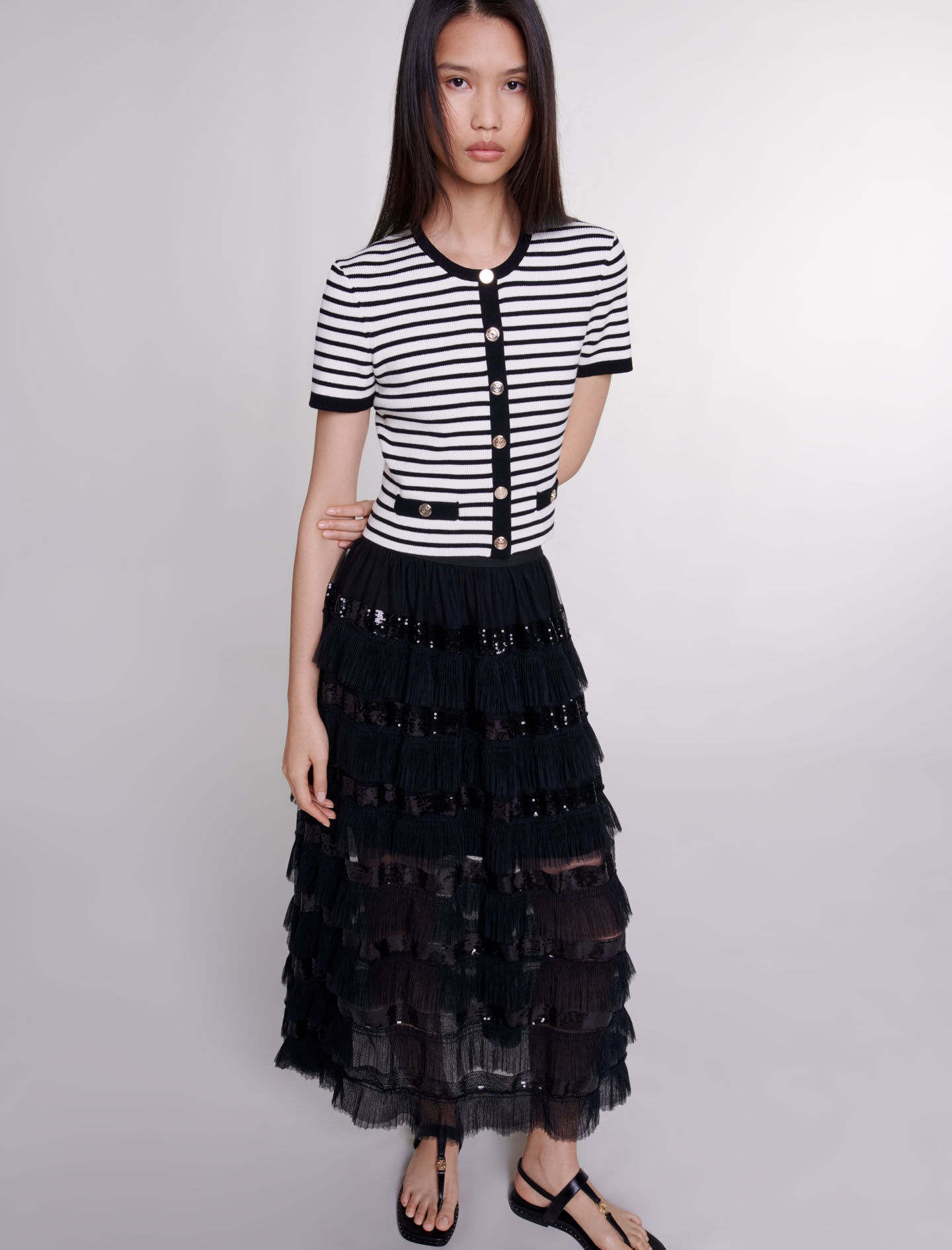 Ruffled maxi skirt - 5