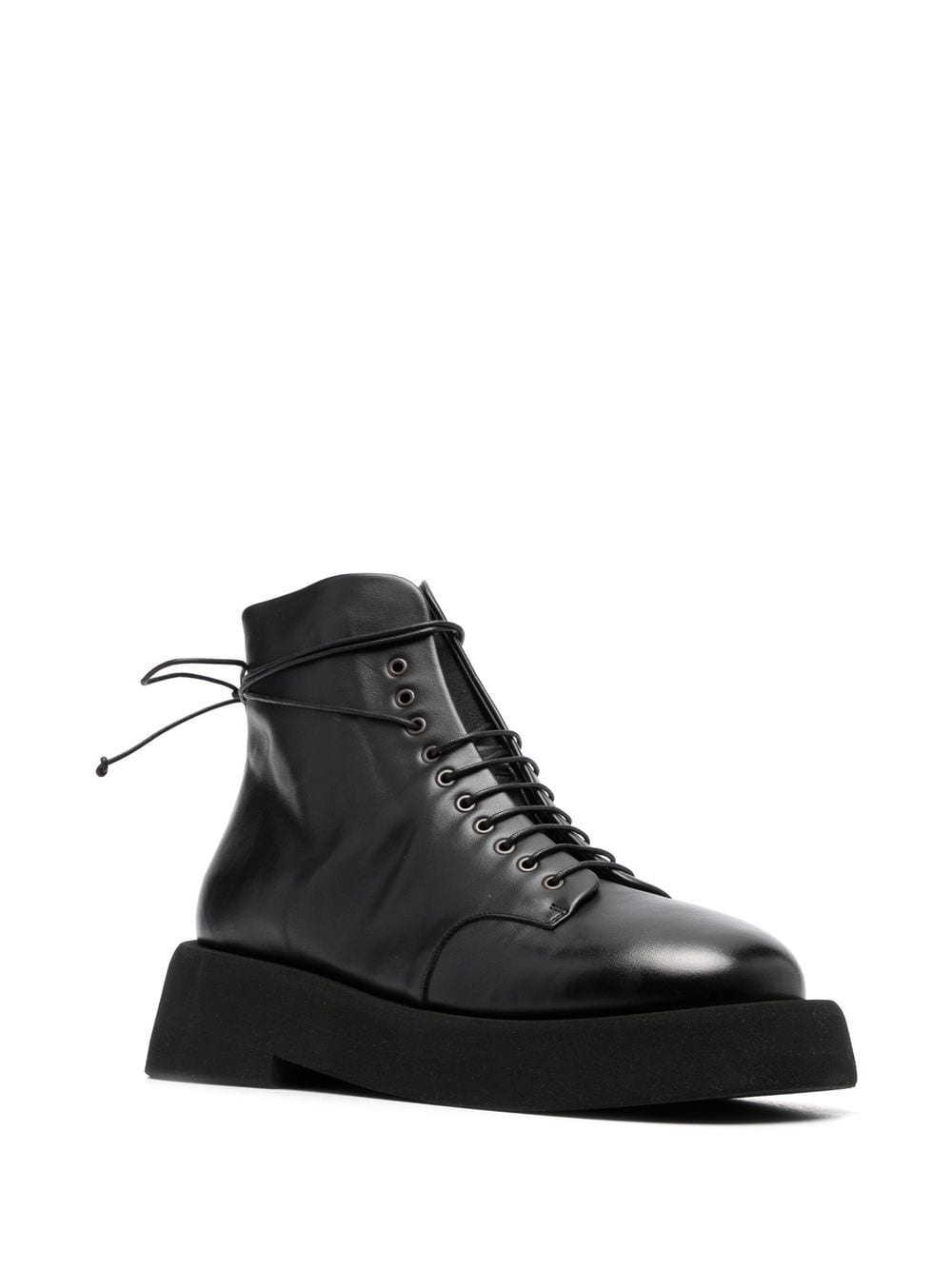 zip-back leather ankle boots - 2