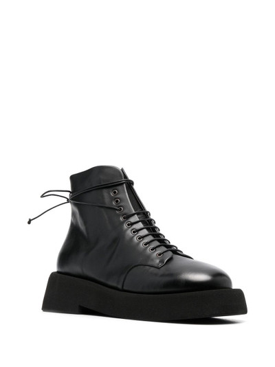 Marsèll zip-back leather ankle boots outlook