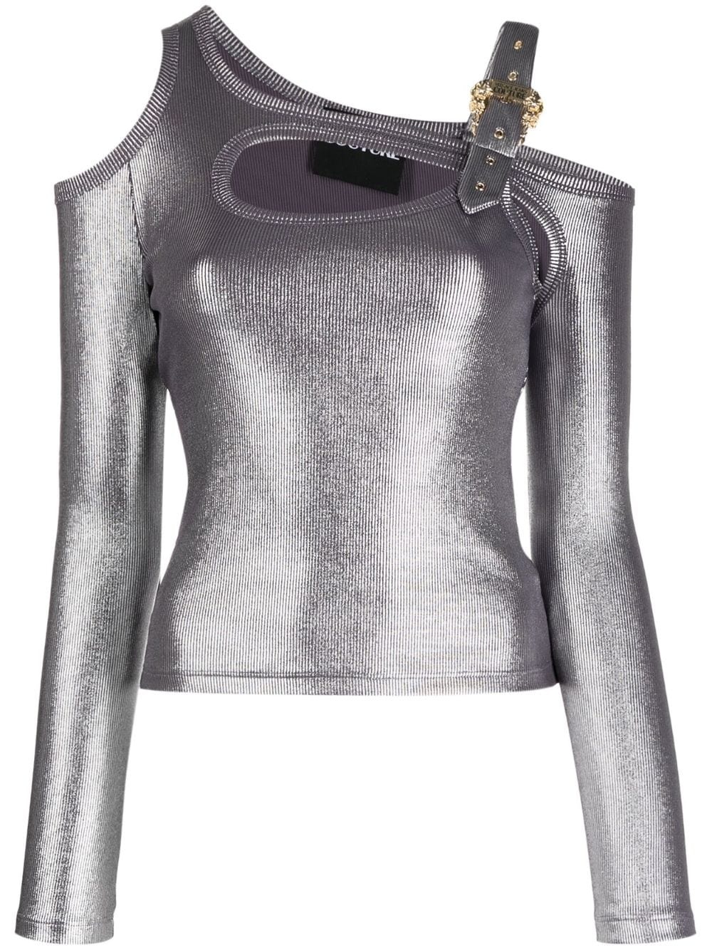 cut-out metallic top - 1