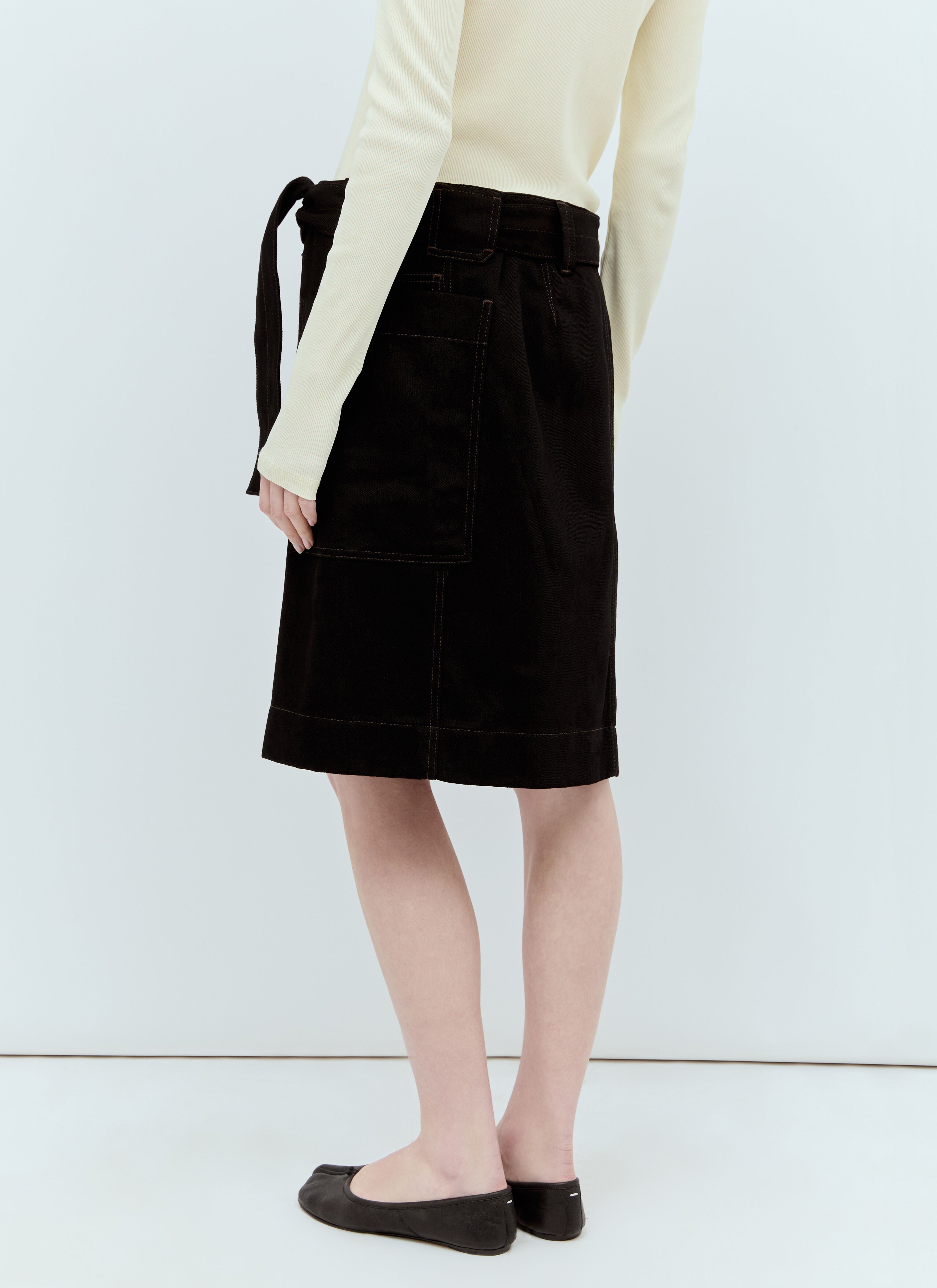 Lemaire｜SKIRTS (BELTED APRON SKIRT (SK1024 LD1004 999)) Lemaire｜SKIRTS (BELTED APRON SKIRT (SK1024 LD1004 999