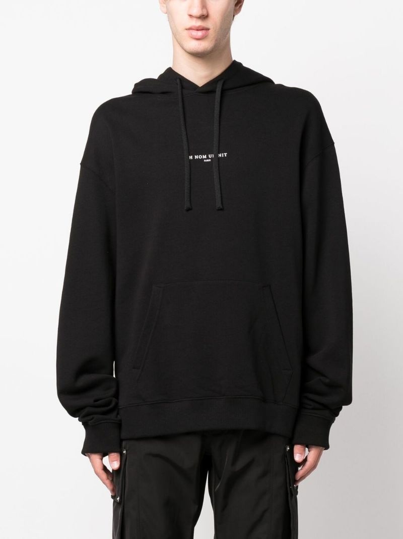 graphic print pullover hoodie - 3