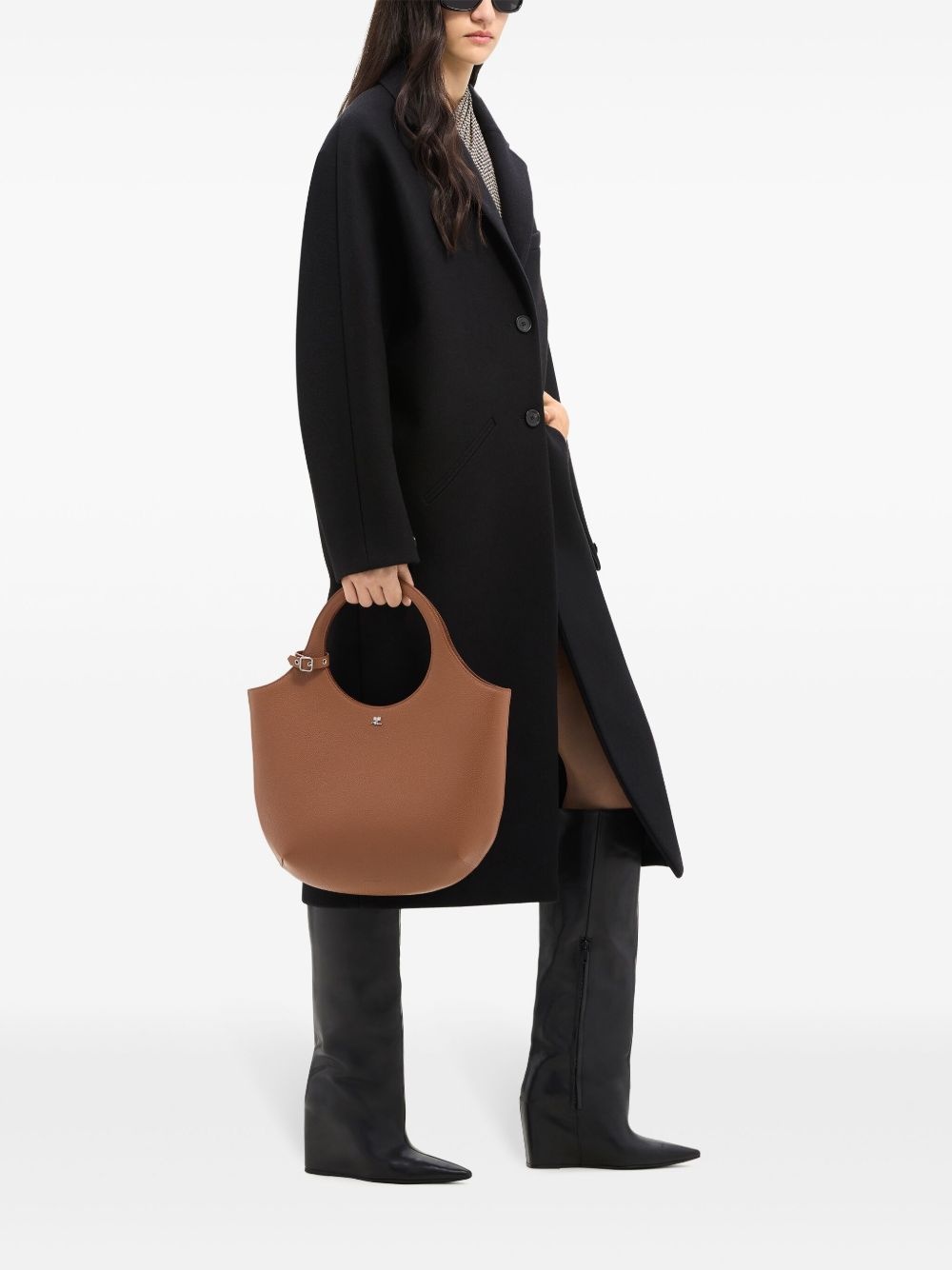 medium Holy leather tote bag - 2