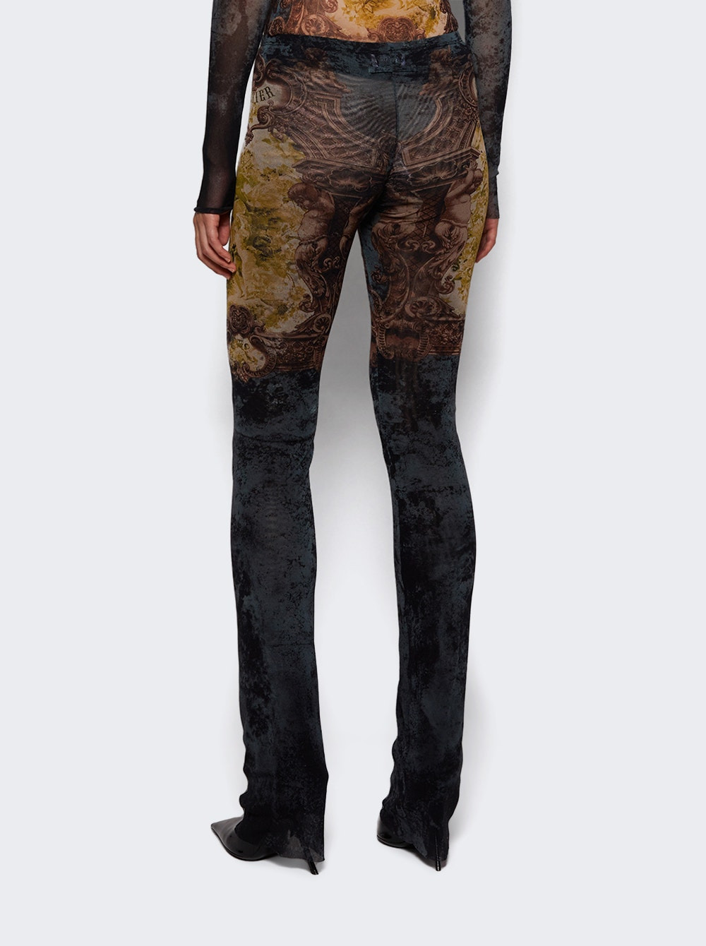 Mesh Trousers Médaillon Print - 4