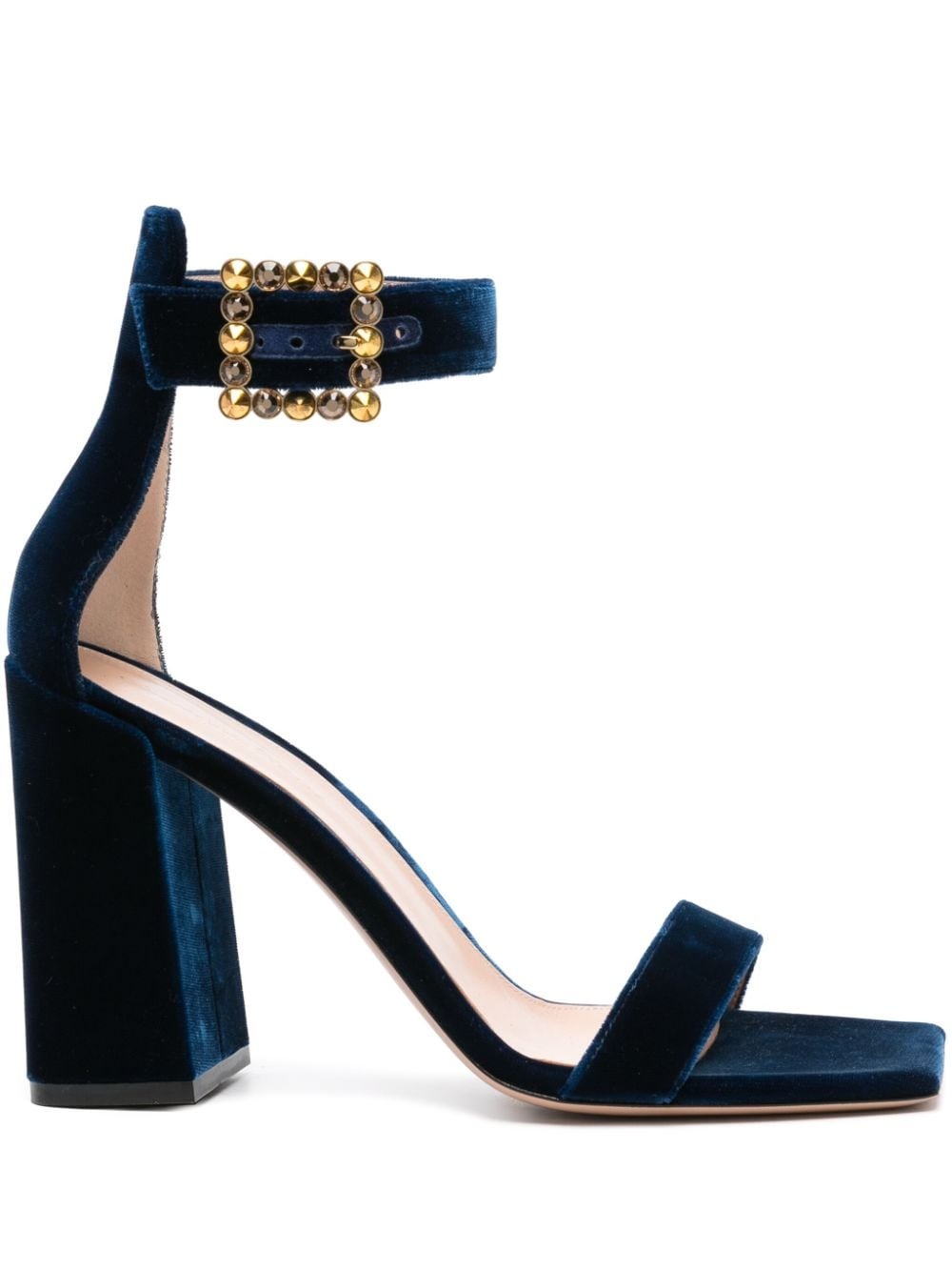 Rossi Wondy 95mm velvet sandals - 1