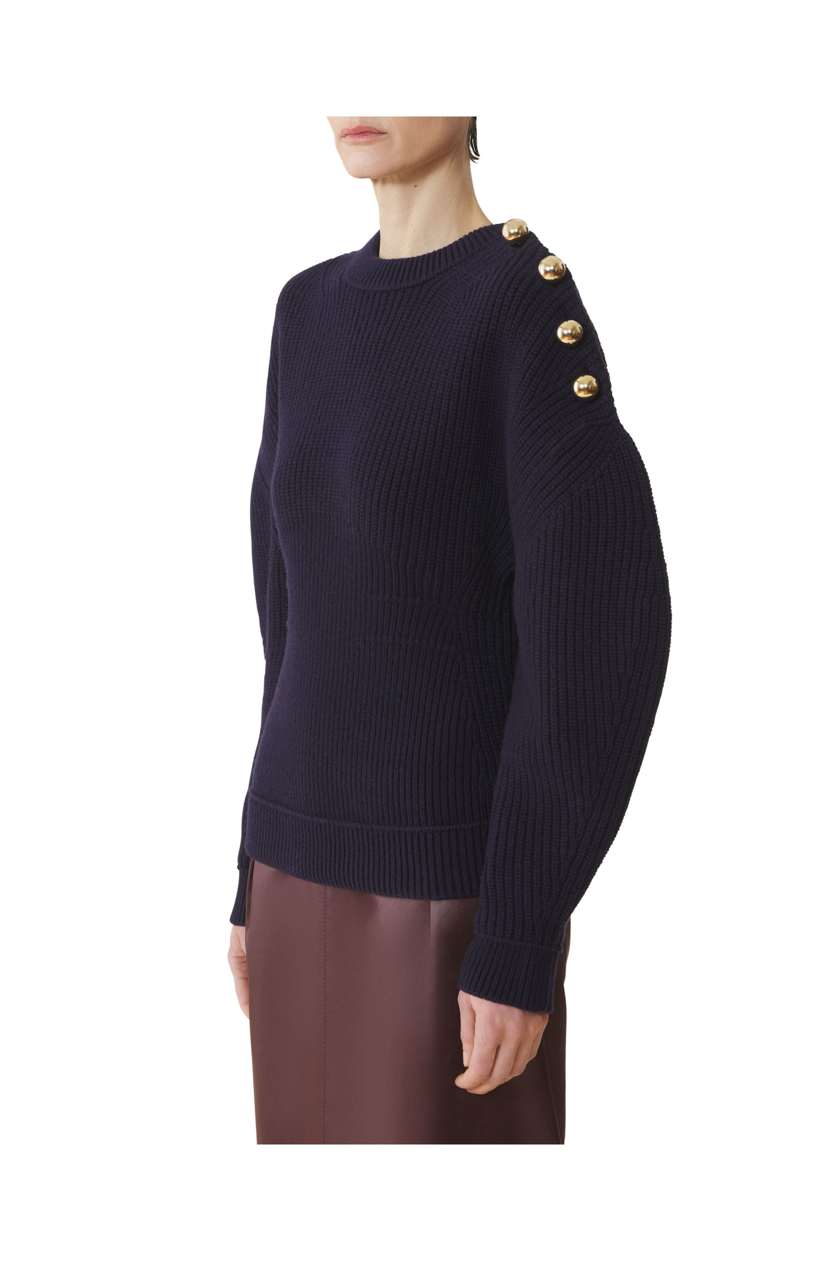 Lanvin Wool Ribbed Sweater in Montana at Nordstrom - 3