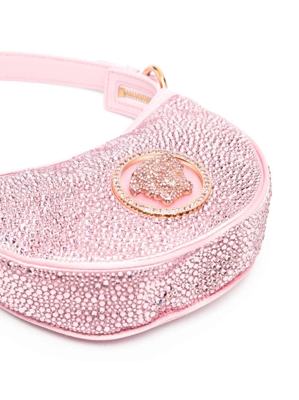 Medusa Head crystal-embellished shoulder bag - 4