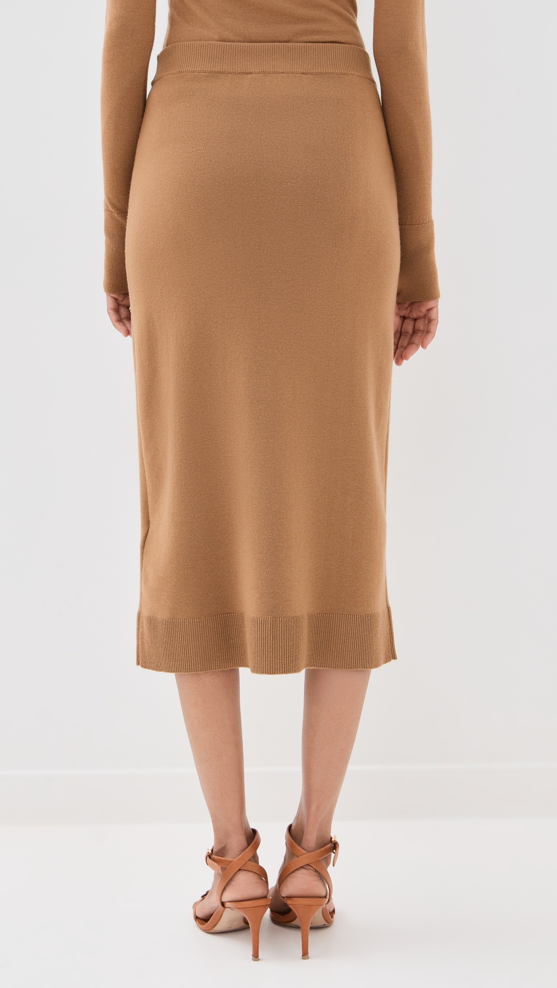 Button Detail Midi Skirt - 2