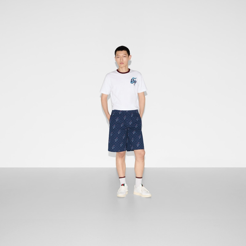 GUCCI Printed cotton ripstop shorts outlook