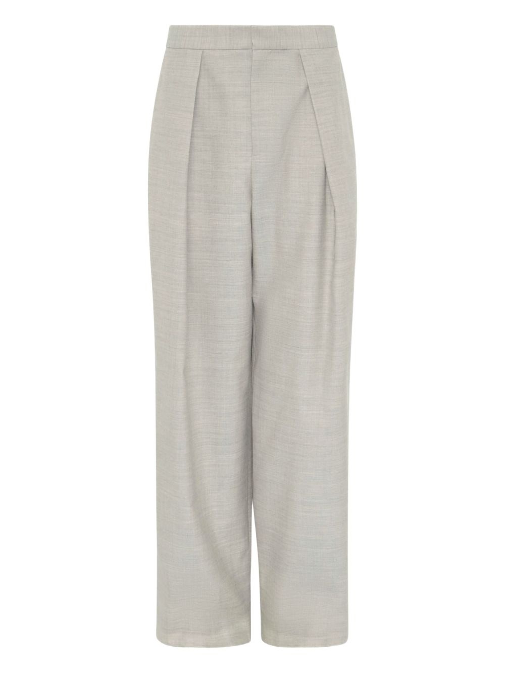 pleated zip-pocket trousers - 1