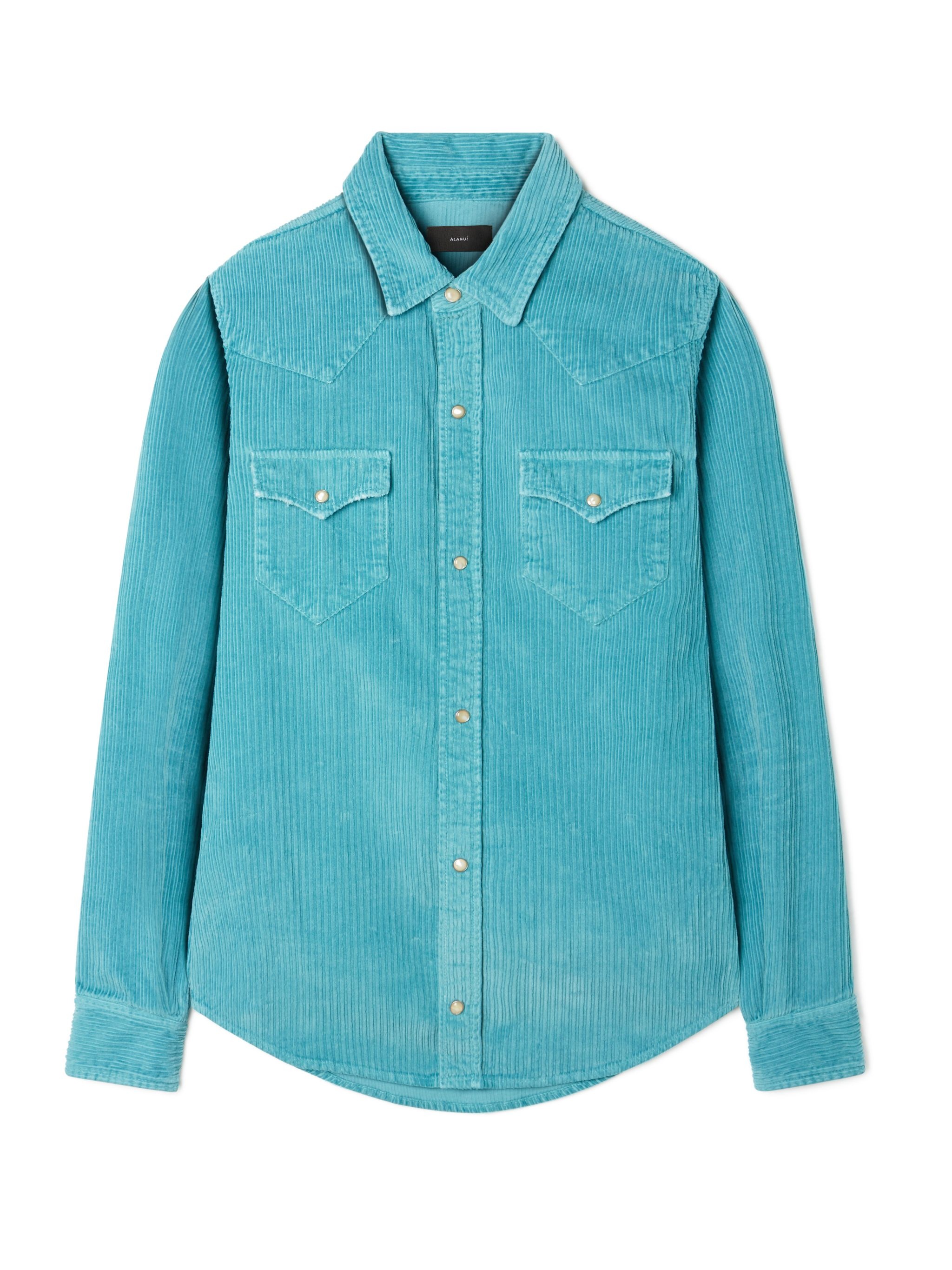 Velvet Corduroy Pockets Shirt - 1