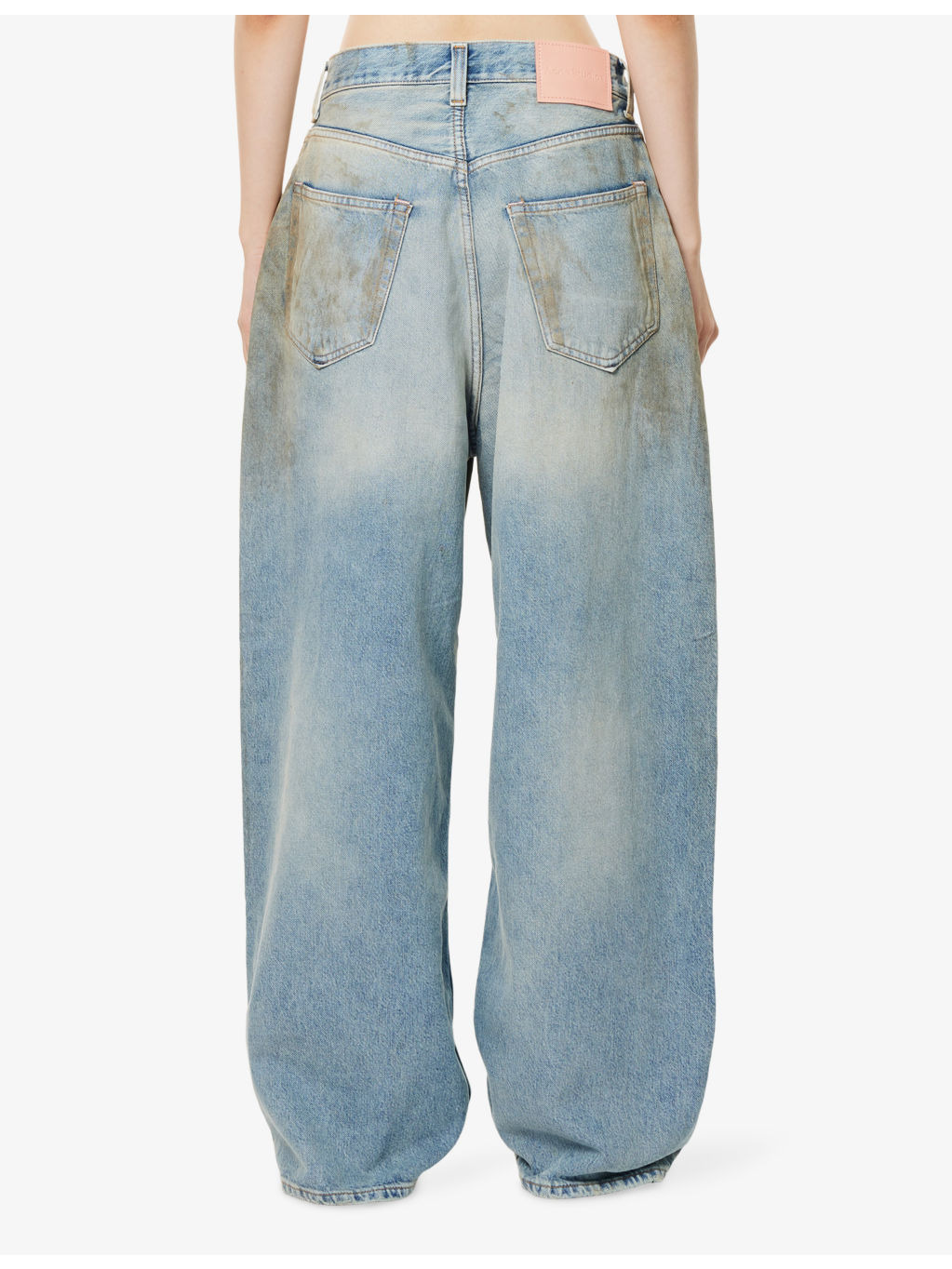 Penicillin Washed Wide-Leg Denim Jeans - 4