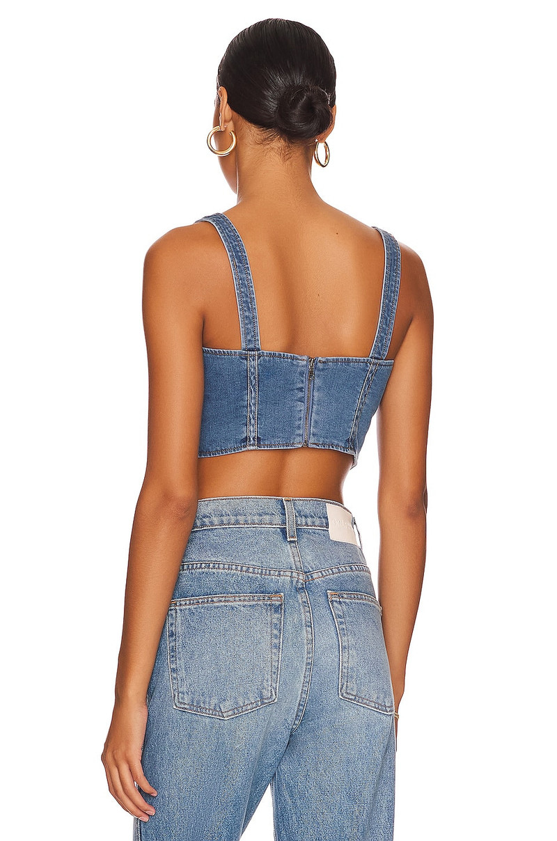 BARDOT Denim Corset Bustier outlook