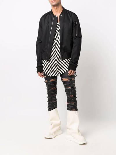 Rick Owens DRKSHDW zip-up Flight bomber jacket outlook