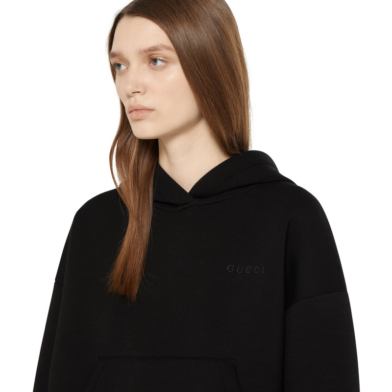 Viscose jersey hooded sweatshirt 5