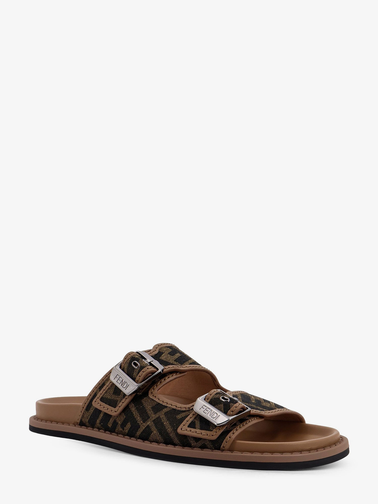 FEEL JACQUARD FF FABRIC SANDALS - 2