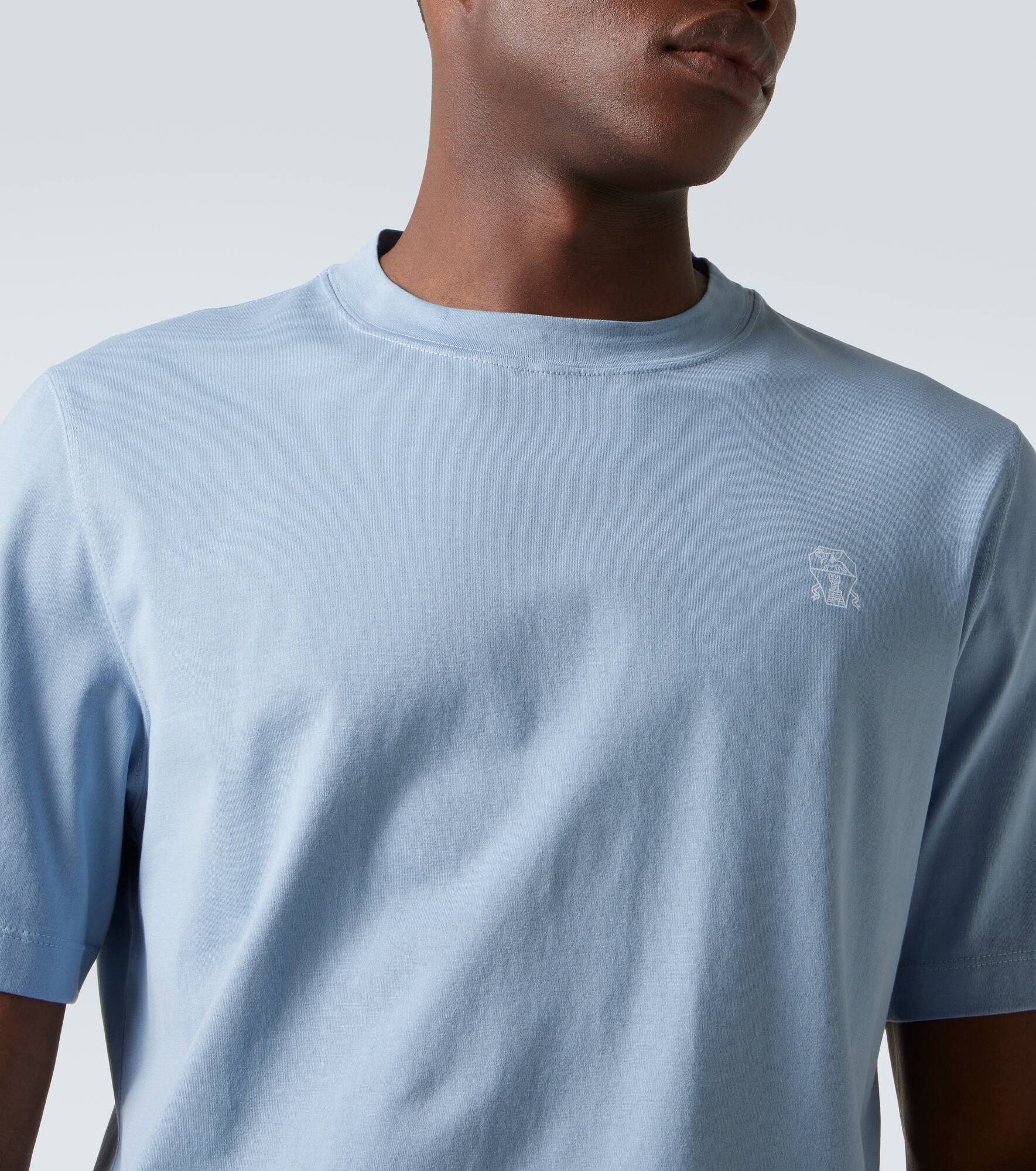 Logo cotton jersey T-shirt - 6