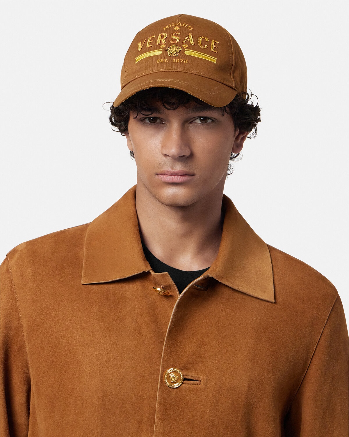 VERSACE Embroidered Logo Baseball Cap | REVERSIBLE
