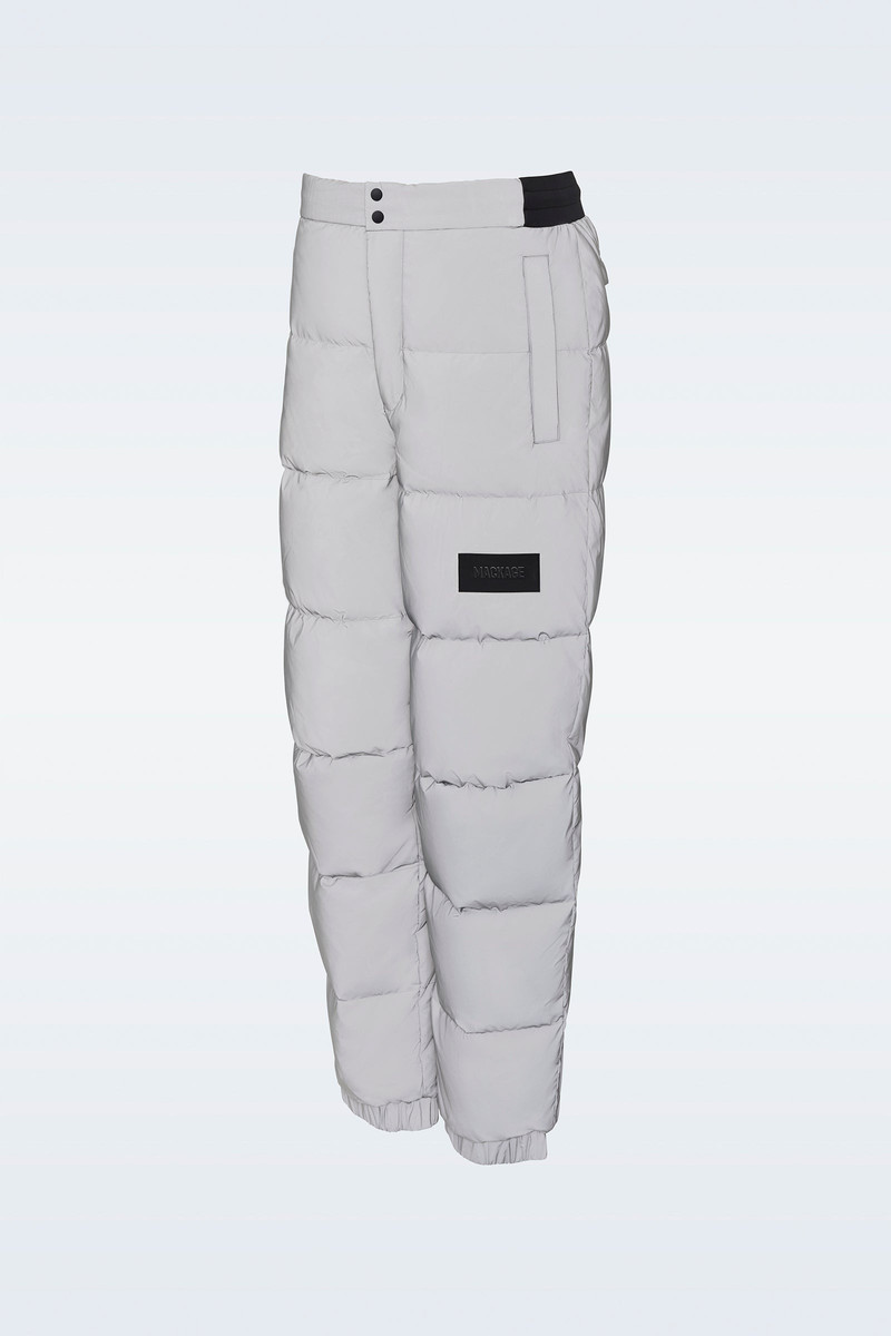 NELSON-RF Reflective down quilted ski pants 1
