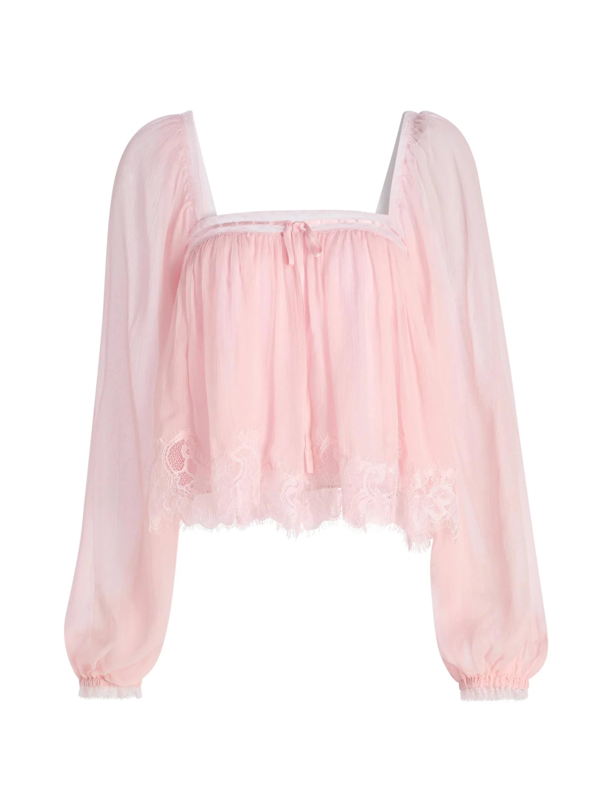 Women's Ebbie Silk Pleated Blouse - Potpourri Pink - 1
